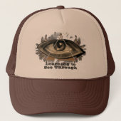 目学で三角形を通して見る キャップ (正面)