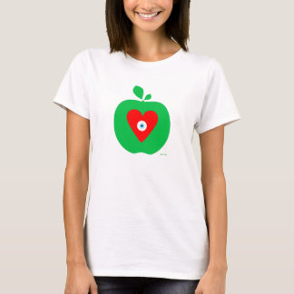 目愛ニューヨークApple Tシャツ