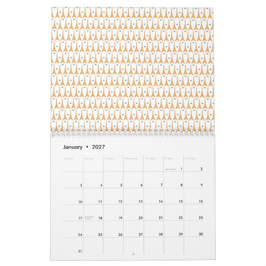 目愛パリ。 2010. カレンダー (1月 2027)