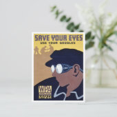 目救のヴィンテージの安全性 ポストカード (スタンド正面)