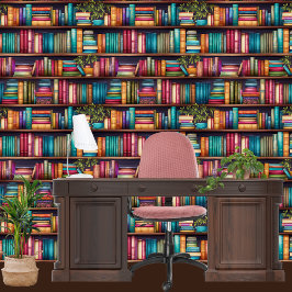 目新しい本棚の壁紙 壁紙