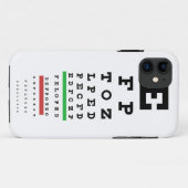 目検査の図表の場合カバー Case-Mate iPhoneケース (裏面(横))