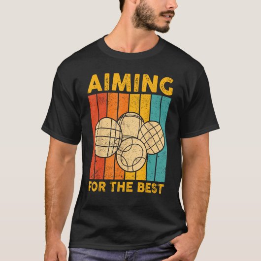 目標とするボッチェボール最高のレトロ Tシャツ (正面)
