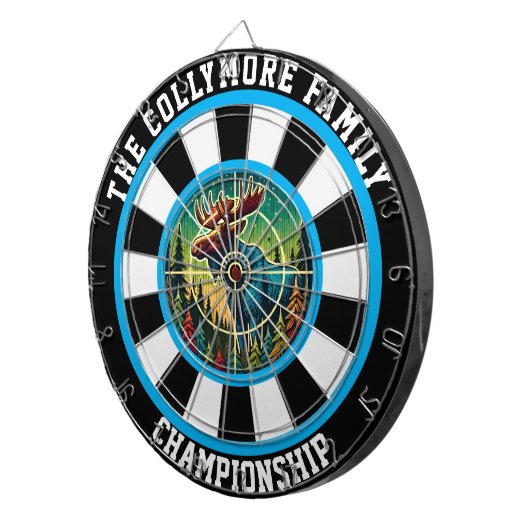 目標とする森林のアートワーク ダーツボード (正面右)