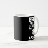 目標とISTSサッカーだって人生、Bruh _1 コーヒーマグカップ (正面右)