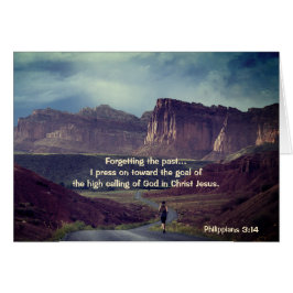目標に向かって前進する フィリピ 3:14 カード