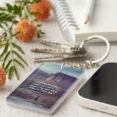 目標に向かって進みます フィリピ 3:14 聖書 キーホルダー (正面右)