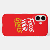 目標に集中 モチベーションデザイン Case-Mate iPhone iPhoneケース (裏面 (横))