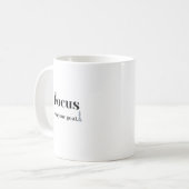 目標に集中 モチベーションマグカップ コーヒーマグカップ (正面左)