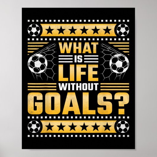 目標のない人生とは、サッカー ポスター (正面)
