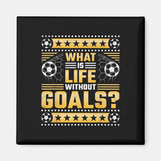 目標のない人生とは、サッカー  マグネット (正面)