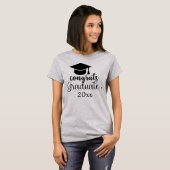 目標を持ったただの女の子 卒業Tシャツ Tシャツ (正面フル)