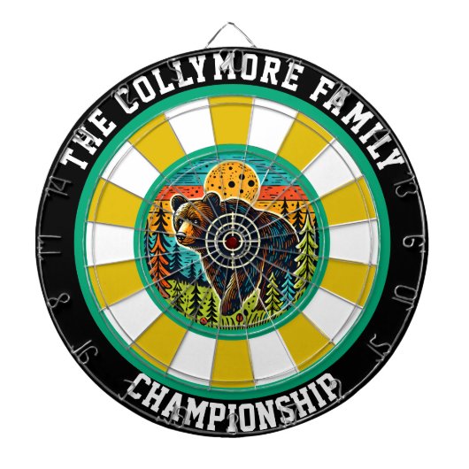 目標を持つ森の白熊 ダーツボード (正面)