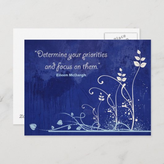 目標を達成するためのモチベーションを高める名言のポストカード ポストカード (正面/裏面)