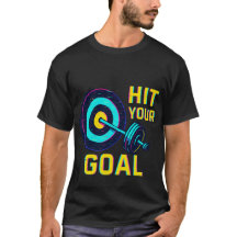 目標達成Tシャツ - モチベーションアップ フィットネスTシャツ