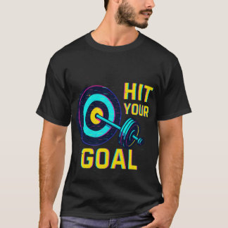 目標達成Tシャツ - モチベーションアップ フィットネスTシャツ Tシャツ