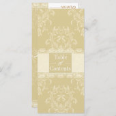 目次の挿入計画の結婚バインド (正面/裏面)