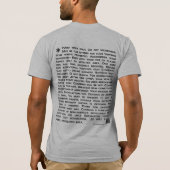 目次、放棄 Tシャツ (裏面)