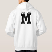 目玉のついた文字M パーカ (裏面)