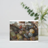 目玉の缶詰見える？ ポストカード (スタンド正面)