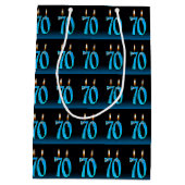 目玉ろうそく70歳の誕生日 ミディアムペーパーバッグ (裏面)