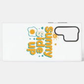 目玉焼きと太陽のフレーズ「Sunny Side Up」 Samsung Galaxyケース (裏面横)