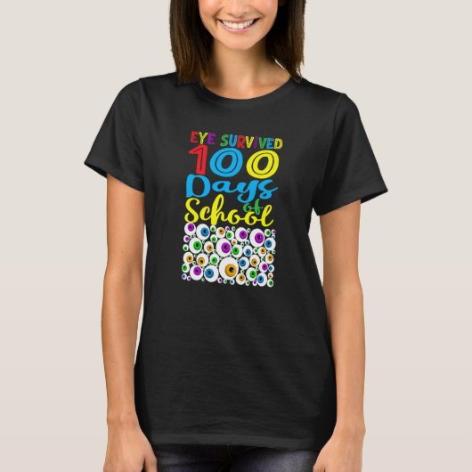 目生き延び100日の学校先生キッズセント Tシャツ (正面)