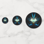 目白熱［赤熱］光を放つ明るい青の生物 コンフェッティ (裏面)