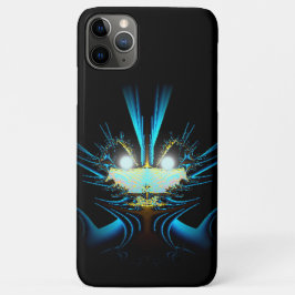 目白熱［赤熱］光を放つ明るい青の生物 iPhone 11 PRO MAXケース