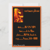 目白熱［赤熱］光を放つ- 招待状 (裏面)