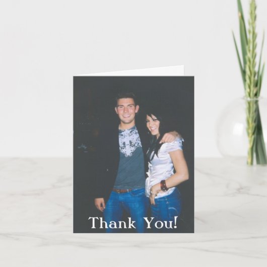 目的に合うように名刺を出せカスタマイズ! サンキューカード (正面)