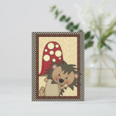 目的のはがきをヘッジホッグする ポストカード (スタンド正面)