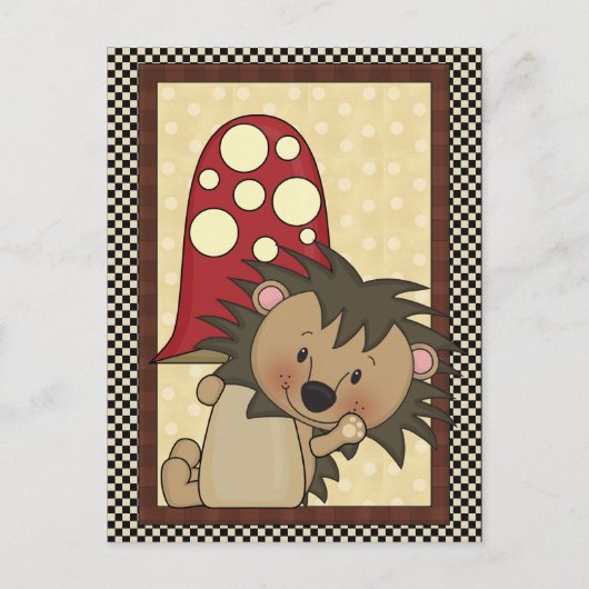 目的のはがきをヘッジホッグする ポストカード (正面)