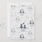 目的のパパだ!父の日の子猫写真 カード (裏面)