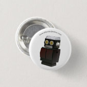 目的の形容詞のロボット 缶バッジ (正面&裏面)