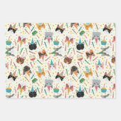 目的の誕生日猫ラッピング紙（3枚） ラッピングペーパーシート (正面)