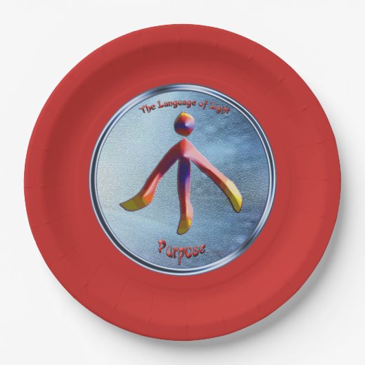 目的の象徴を忠実に再現する ペーパープレート (正面)