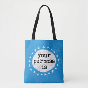 目的は – Blue Tote Bag トートバッグ