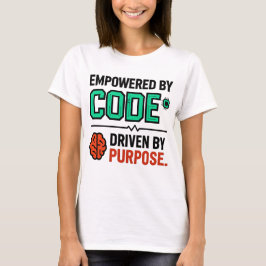 目的を持ってコードを書く Tシャツ