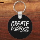 目的を持って作成バイブル神イエス宗教的なキリスト キーホルダー (正面)