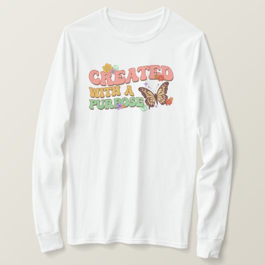 目的を持って作成 Tシャツ (デザイン正面)