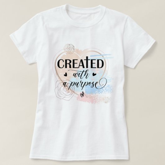 目的を持って作成 Tシャツ (デザイン正面)