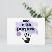 目的を持って生きる 出欠カード (スタンド正面)