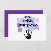 目的を持って生きる 出欠カード (正面/裏面)