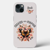 目的を持って生まれたフローラの蝶クリスチャン Case-Mate iPhoneケース (裏面)