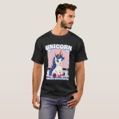 目的を持って舞うユニコーン ユニコーン Tシャツ (正面フル)