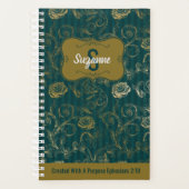 目的を持つエペソンで作成2:10フローラ2021 プランナー手帳 (正面)