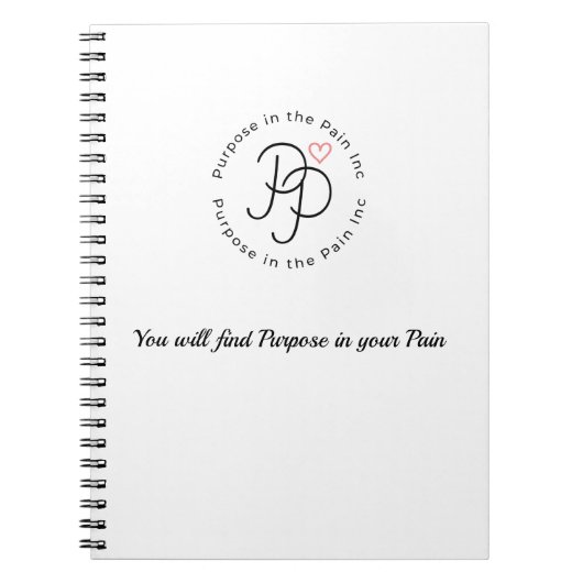 目的を持つジャーナル ノートブック (正面)