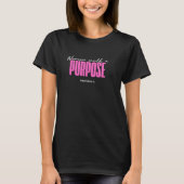 目的を持つ女性 Tシャツ (正面)