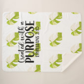 目的エペソ2:10で作成 シェルパブランケット (正面(横))